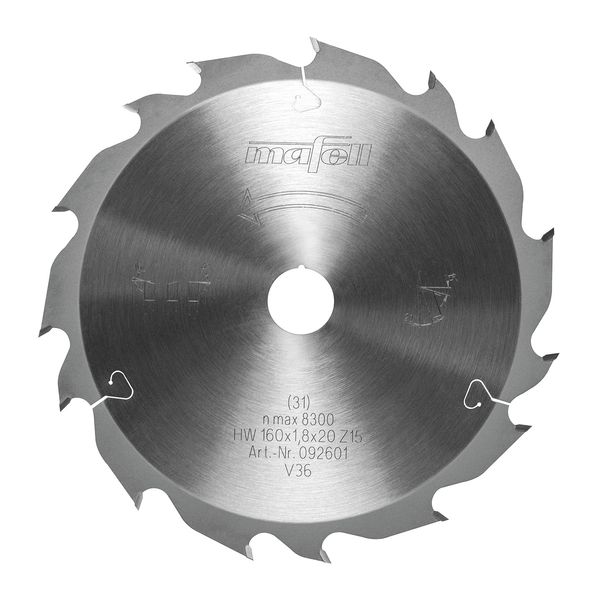 Sägeblatt KSB-WL160 GT, HW, 160 x 1,8 x 20mm, Z15-5, WZ/FZ, Wood Rip Cut