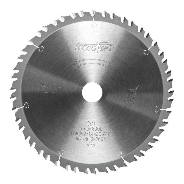 Sägeblatt KSB-WF162 GT, HW, 162 x 1,8 x 20mm, Z49-7, 3WZ/FZ