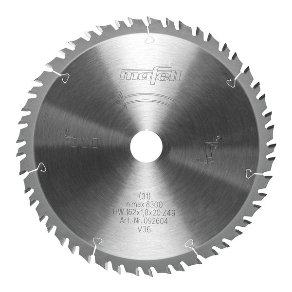 Sägeblatt KSB-WF162 GT, HW, 162 x 1,8 x 20mm, Z49-7, 3WZ/FZ, Wood Fine Cut