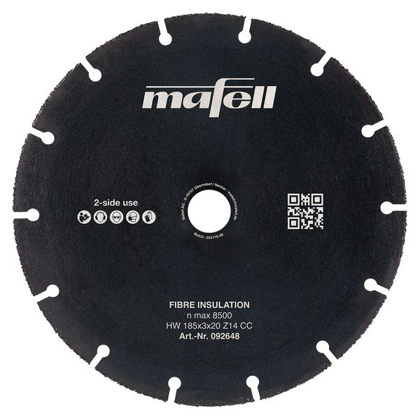 Sägeblatt KSB-FI 185, HW, 185 x 3 x 20 mm, Z14, CC, Fibre Insulation
