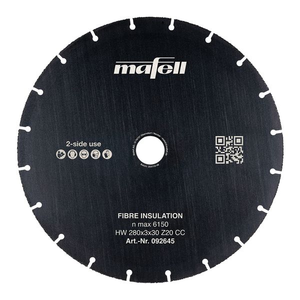Sägeblatt KSB-FI 280, HW, 280 x 3 x 30 mm, Z20, CC, Fibre Insulation