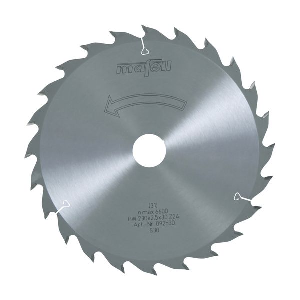 Sägeblatt-HM, 230 x 1,8/2,5 x 30 mm, Z 24, WZ, für universellen Einsatz in Holz (KSP 85 Fc)