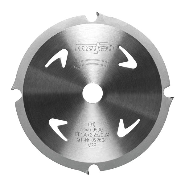 Sägeblatt KSB-AM160, DT 160 x 2,2 x 20mm, Z4, FZ, Abrasive Materials