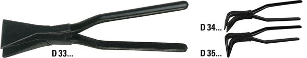 Falzzange 45° gebogen D341-40
