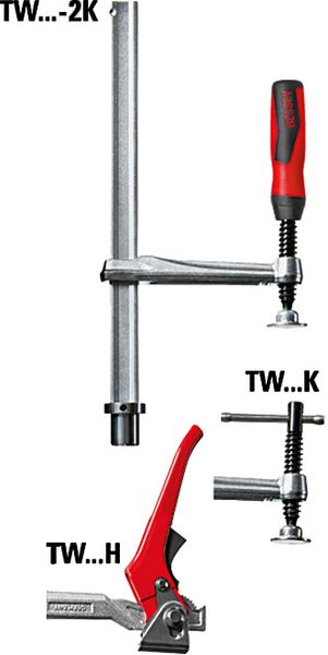 Spannelement mit fixer Ausladung TW16 200/100 (2K-Kunststoffgriff)