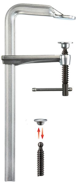 Ganzstahl-Schraubzwinge GZ-K 250/120