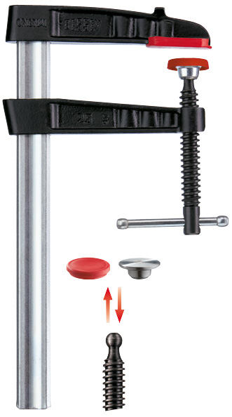 Temperguss-Schraubzwinge TG-K 160/80