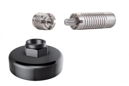 Invis Mx2 Verbinder-Set mit Eindrehmutter 14 mm + Eindrehlehre