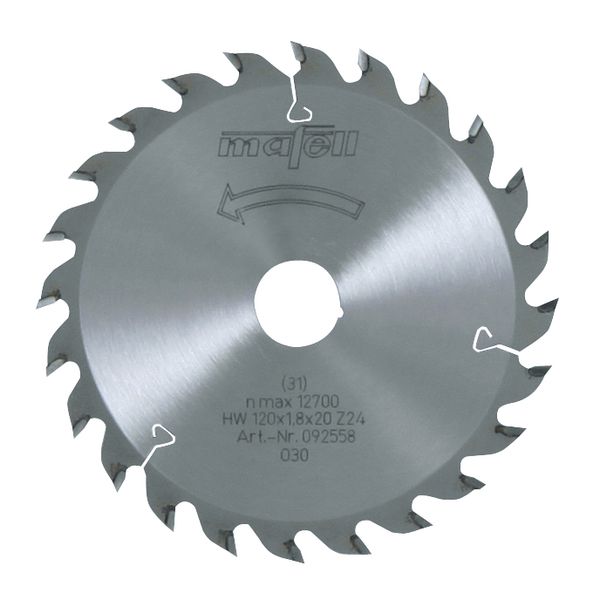 Sägeblatt-HM 120 x 1,2/1,8 x 20 mm, Z 24, WZ
