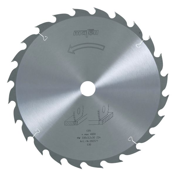 Sägeblatt-HM 330 x 2,2/3,2 x 30 mm, Z 24, WZ