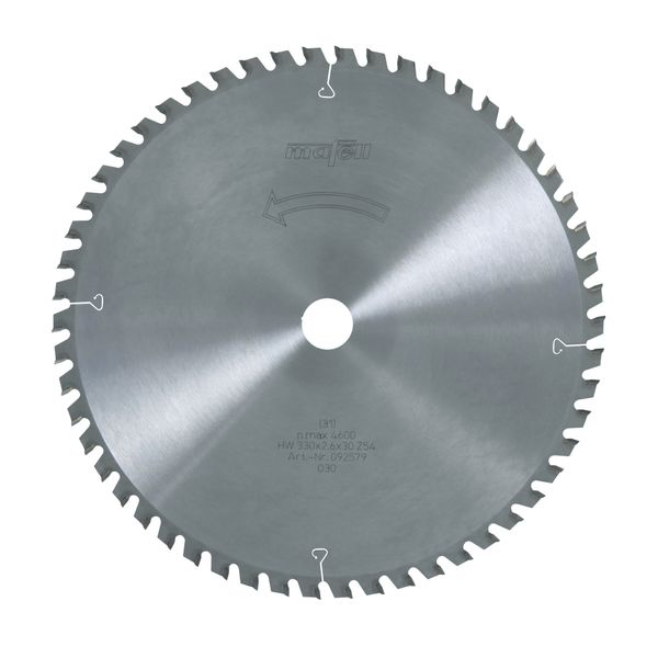 Sägeblatt-HM 330 x 2,2/2,6 x 30 mm, Z 54, WZ/FA