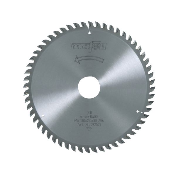 Sägeblatt-HM 180 x 1,2/2,0 x 30 mm, Z 56, WZ