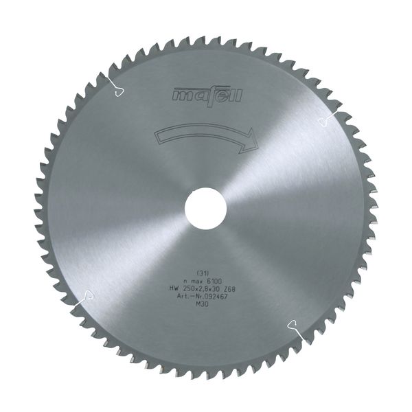 Sägeblatt-HM 250 x 1,8/2,8 x 30 mm, Z 68, FZ/TZ