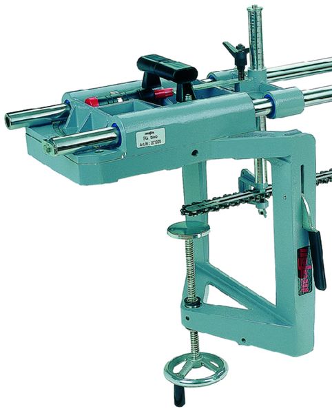 Spanneinrichtung, maximale Spannbreite 300 mm (Abb. Spannvorrichtung an SG 400 montiert)