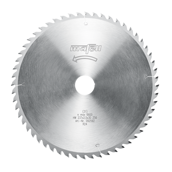 Sägeblatt-HM 237 x 1,8/2,5 x 30 mm, Z 56, WZ