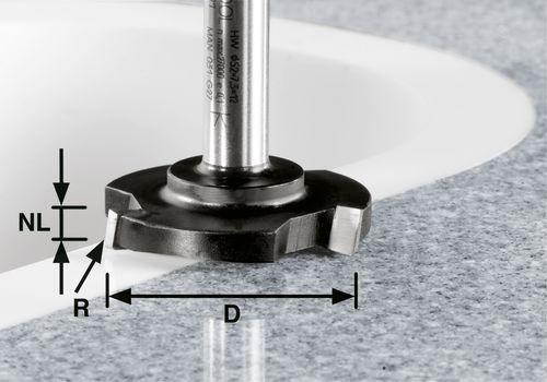 Produktbild Planfräser HW Schaft 12 mm HW D 52/R1ss S12
