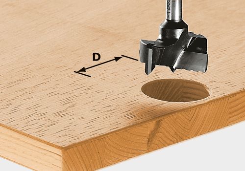 Produktbild Beschlagbohrer HW Schaft 8 mm HW S8 D35
