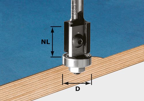 Produktbild Wendeplatten-Bündigfräser HW Schaft 8 mm HW S8 D19/20WM Z2
