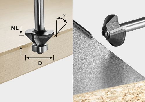 Fasefräser HW S8 HW 30° D25-KL OFK