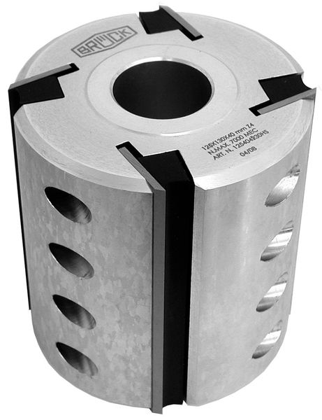 Hobelkopf 140 x 120 x 50 mm Z 4, LM m. HS-SHM