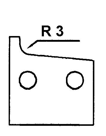 HS-Kantenmesser R 3 L - links