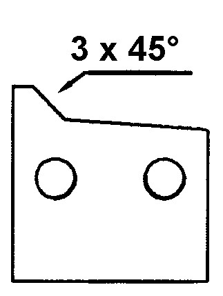 HS-Fasemesser 3 x 45° - links