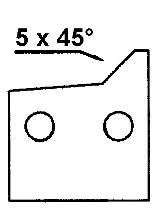 HS-Fasemesser 5 x 45° - rechts