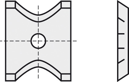 HW-WP 13x16x2 mm R2 B20