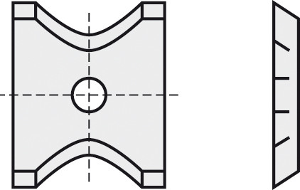 HW-WP 13x14x1,5 mm R3 B20