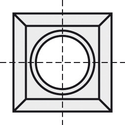 HW-WP 14x14x1,2 mm B10