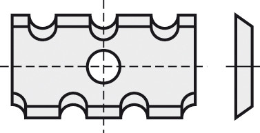 HW-WP 20x12x1,5 mm B20