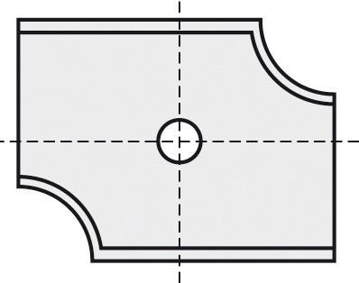HW-WP 20x16x2 mm R3 rechts B20