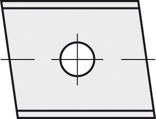HW-WP 20x12x1,5 mm links 5° B20