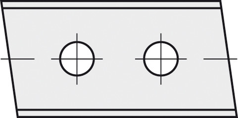 HW-WP 30x12x1,5 mm links 5° B20