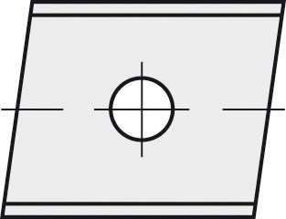 HW-WP 20x12x1,5 mm rechts 5° B20