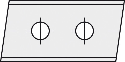 HW-WP 30x12x1,5 mm rechts 5° B20