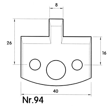 HS UNI-Profilmesser 40mm Nr. 94