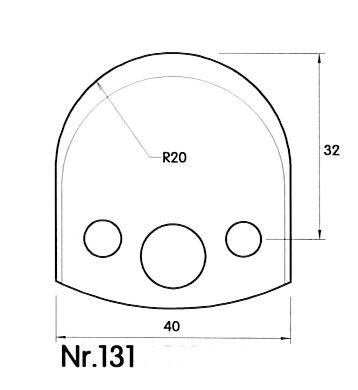 HS UNI-Profilmesser 40mm Nr. 131