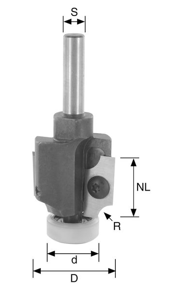 WP-Abrund-/Viertelstabfr. R=3mm D=26mm NL=19,5mm