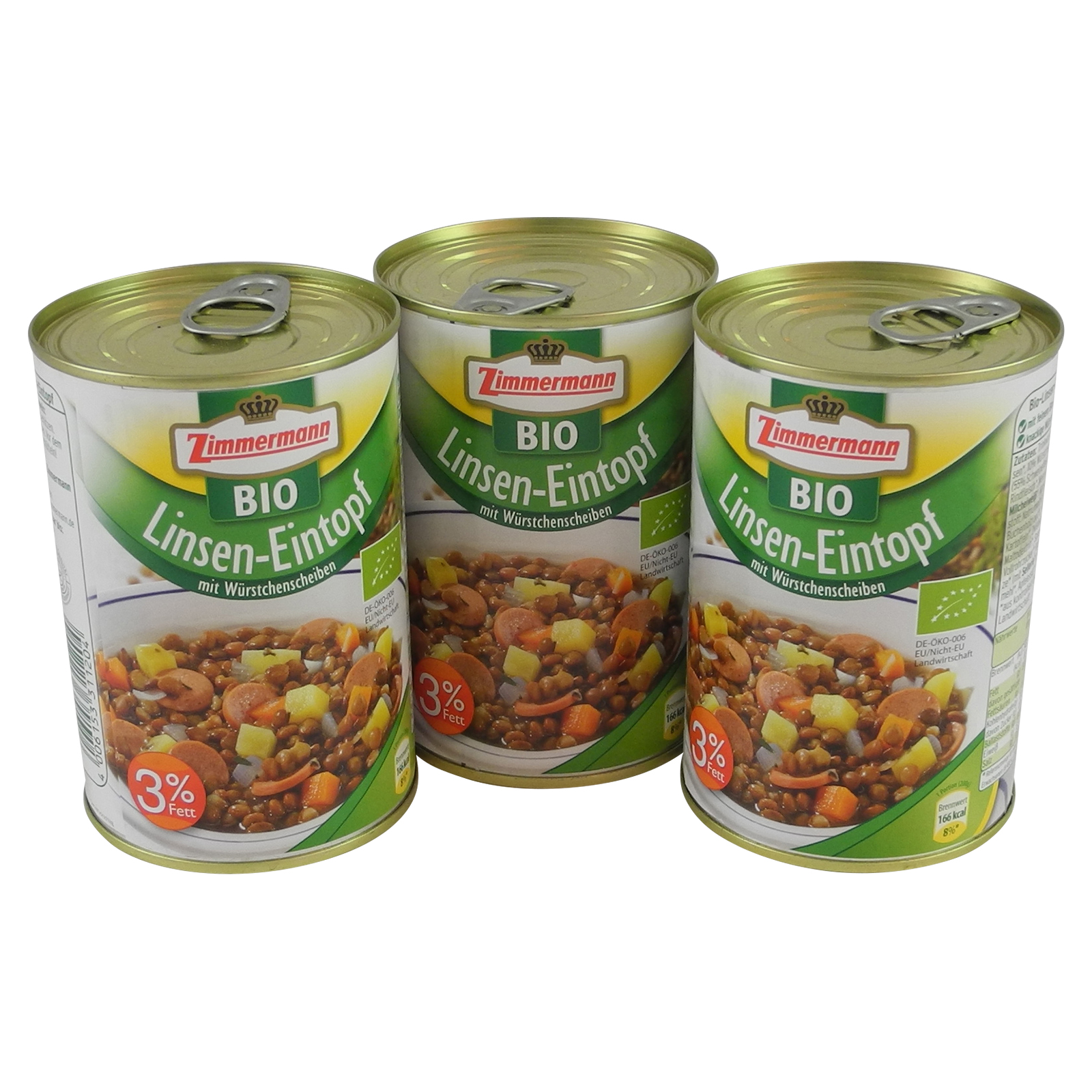 BIO Linsen-Eintopf 3er Pack (3 Dosen à 400 ml)