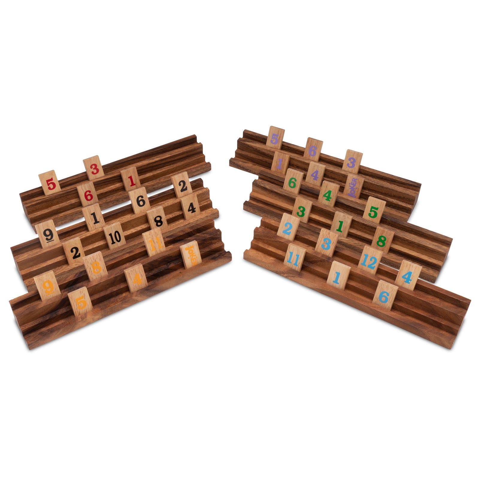 Rummy Okey – Großes Legespiel aus Holz für 2 bis 6 Spieler Rummy Okey – Großes Legespiel aus Holz für 2 bis 6 Spieler