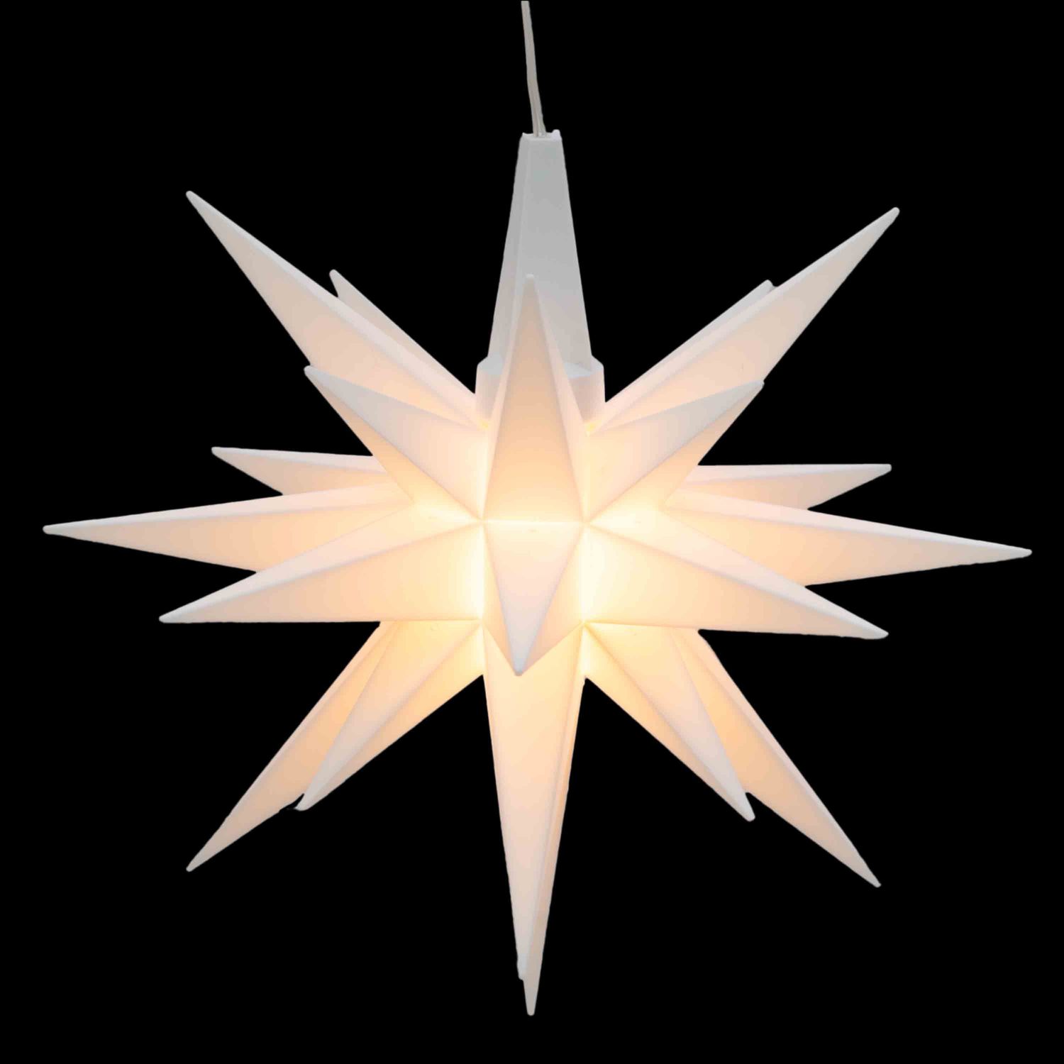 Herrnhuter Stern Kunststoff Ø 13 cm mit LED weiß
