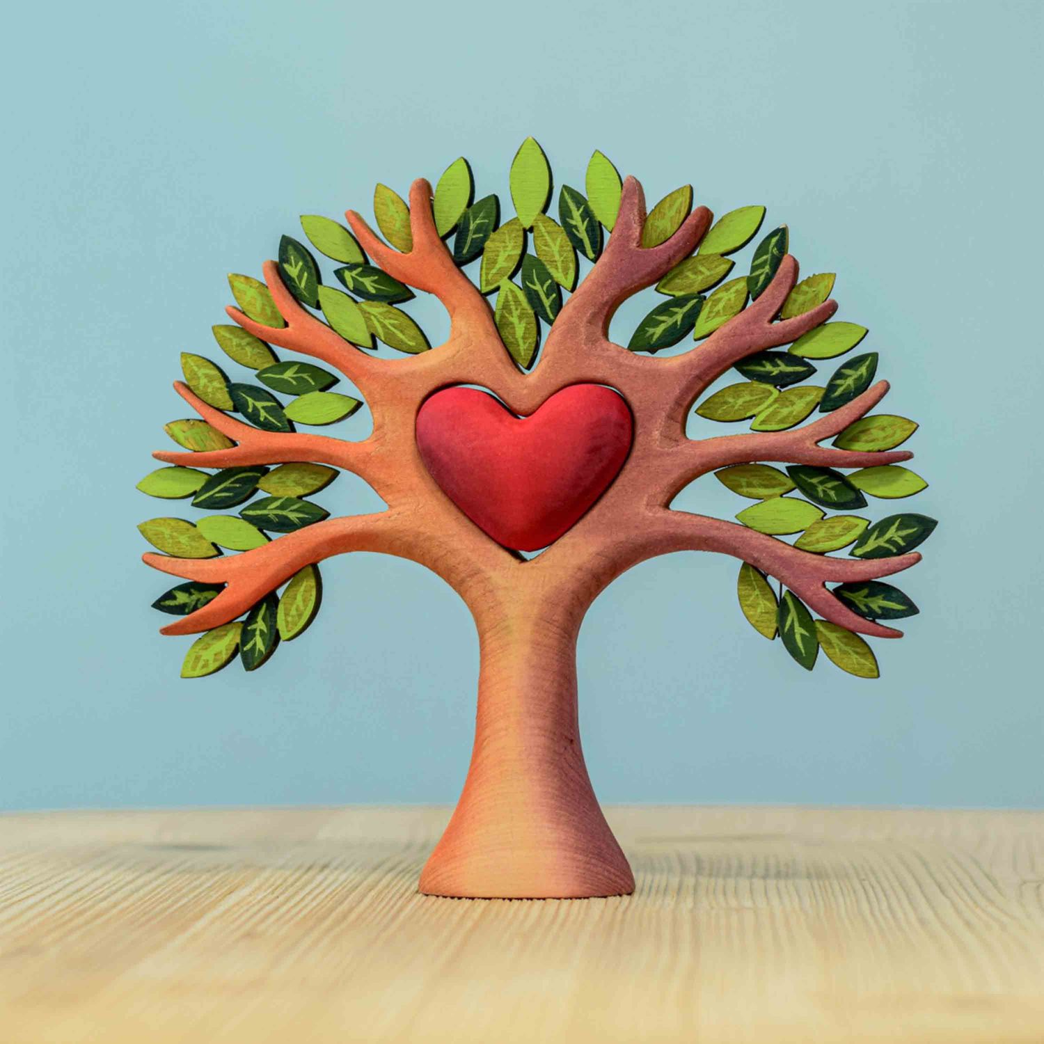 Herzbaum – Spiel- und Dekobaum aus Holz, Bumbutoys