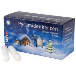 EWA Pyramidenkerzen 50 Stück weiß