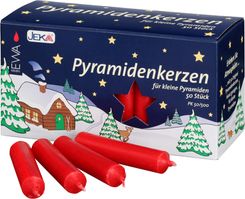 EWA Pyramidenkerzen 50 Stück rot