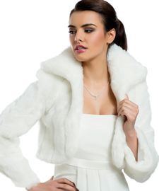 Brautjacke Pelzoptik E20