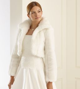 Brautjacke Pelzoptik E20