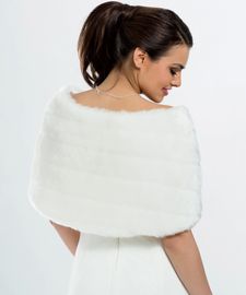 Brautbolero Cape Pelzoptik