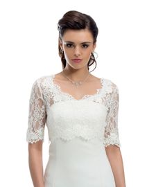 Hochzeit-Bolero mit Spitze