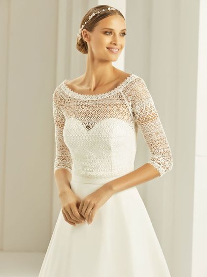 Brautbolero mit Spitze